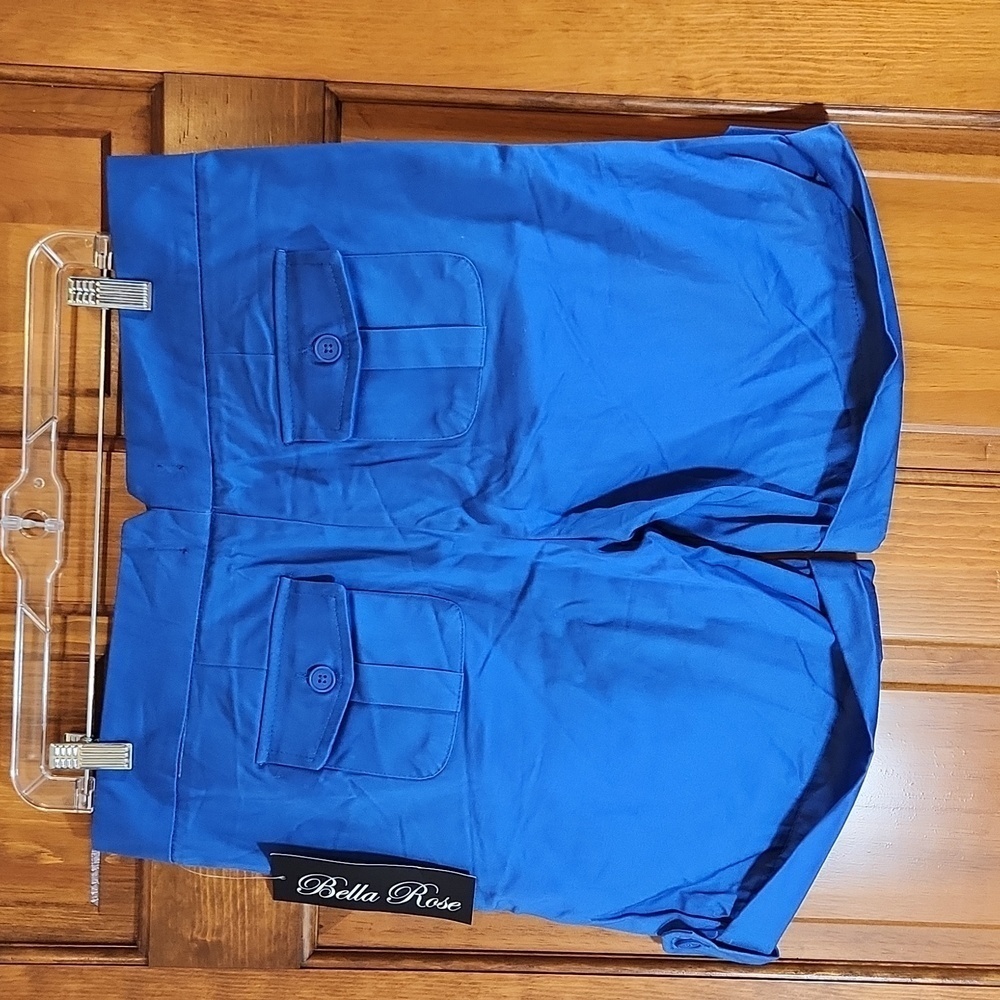 2 pairs of Bella Rose Shorts, size 10, Royal and Khaki - Picture 3 of 7